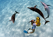 female-snorkeler-with-scooter-and-dolphi