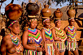 Young Girl in Native Zulu Tribe at Shakaland Center South 