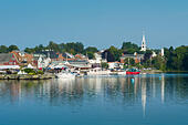 USA, Maine, Damariscotta, Town view - Stock Image