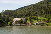 Angel Island State Park San Francisco Bay CA California the Immigration Station - Stock Image