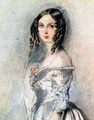Ada Lovelace. Augusta Ada King-Noel, Countess of Lovelace (nee Byron; 1815-1852), an English mathematician and writer, - Stock Image